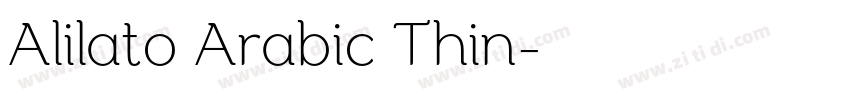 Alilato Arabic Thin字体转换 Alilato Arabic Thin字体转换